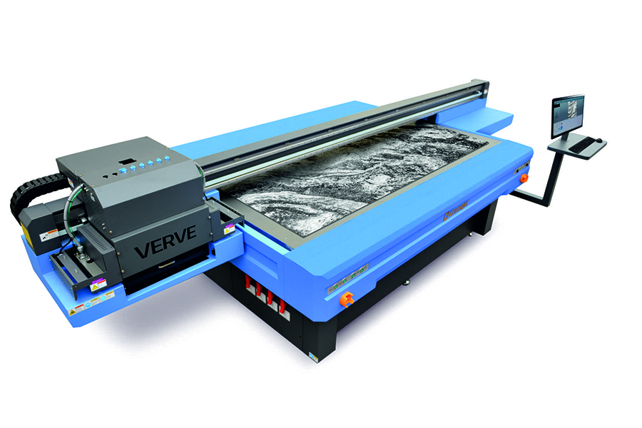 A render of a flatbed printer from ColorJet